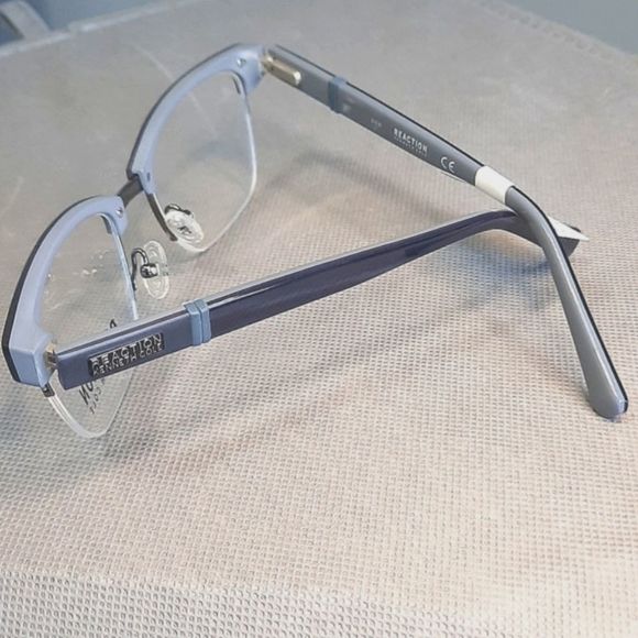 NEW Semi-Rimless Rx'able Eyeglass Frame,  Men Reaction by Kenneth Cole 50-20-140 - Picture 3 of 6